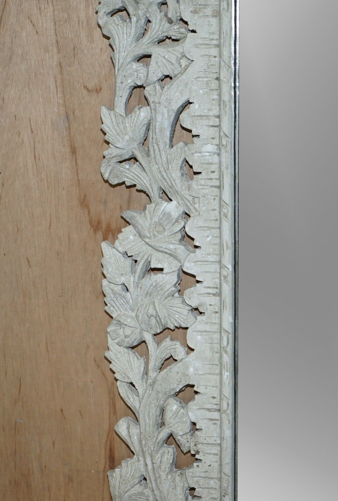 Large Antique Hand Carved & Painted Burmese Liberty's London Overmantle Mirror photo for sale