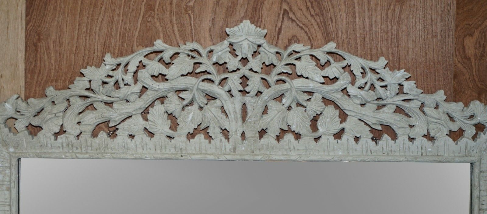 Large Antique Hand Carved & Painted Burmese Liberty's London Overmantle Mirror photo 3500.0