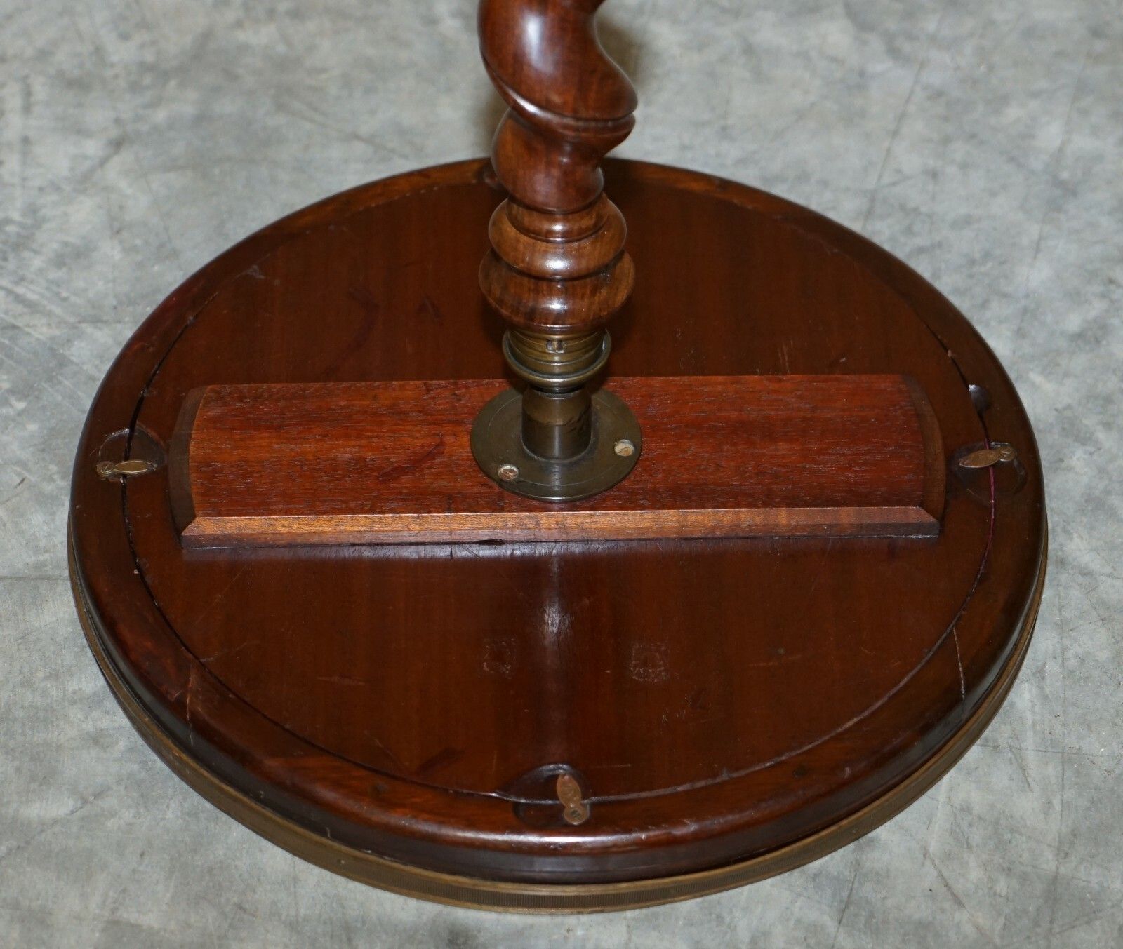 Furniture Antique William IV 1830 Rosewood Side Table + Grand Tour Cameo Display Case Top photo