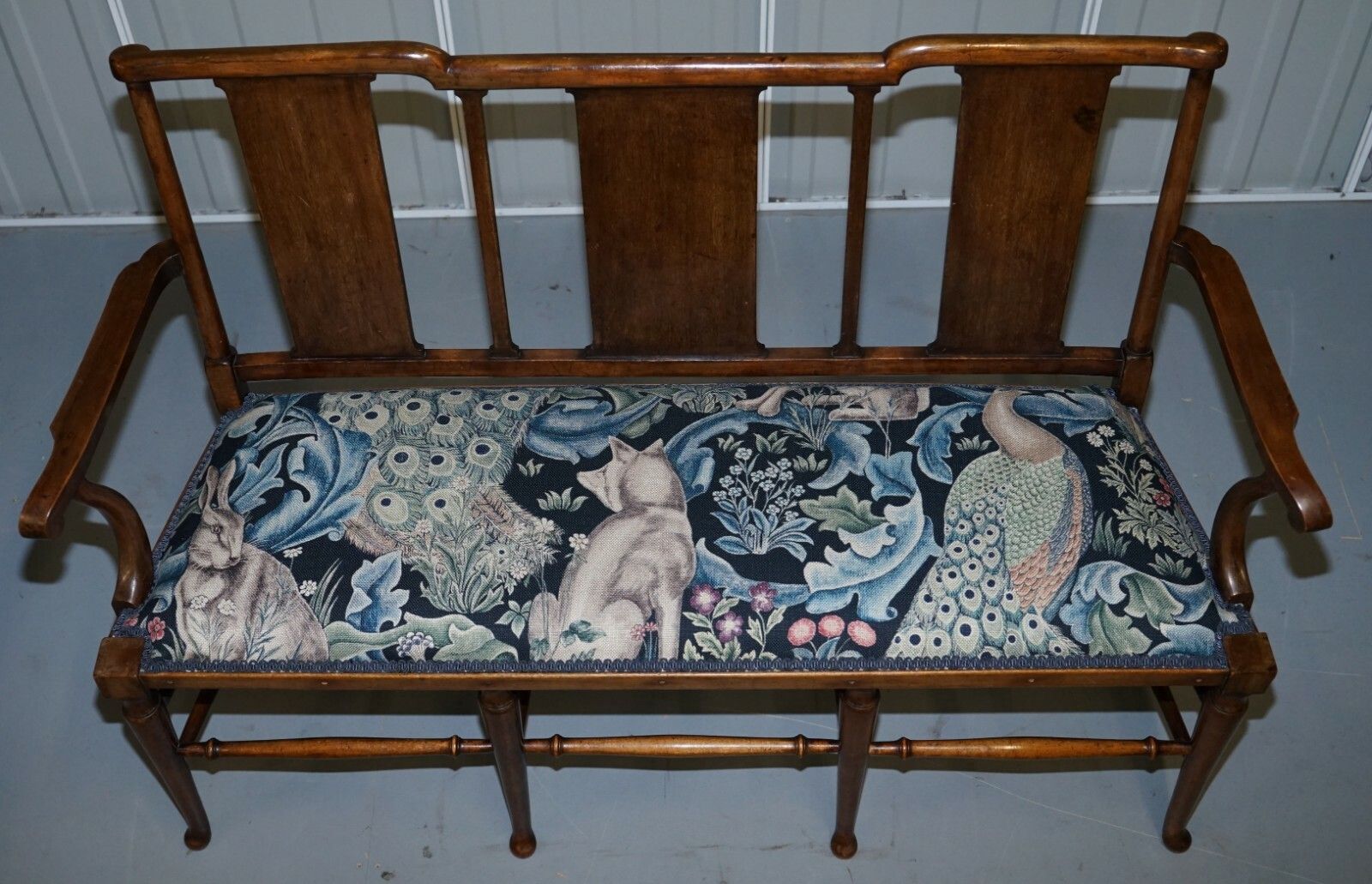 photo for sale Restored Suite Of William Morris Richard Norman Shaw Tabard Bench & Armchairs