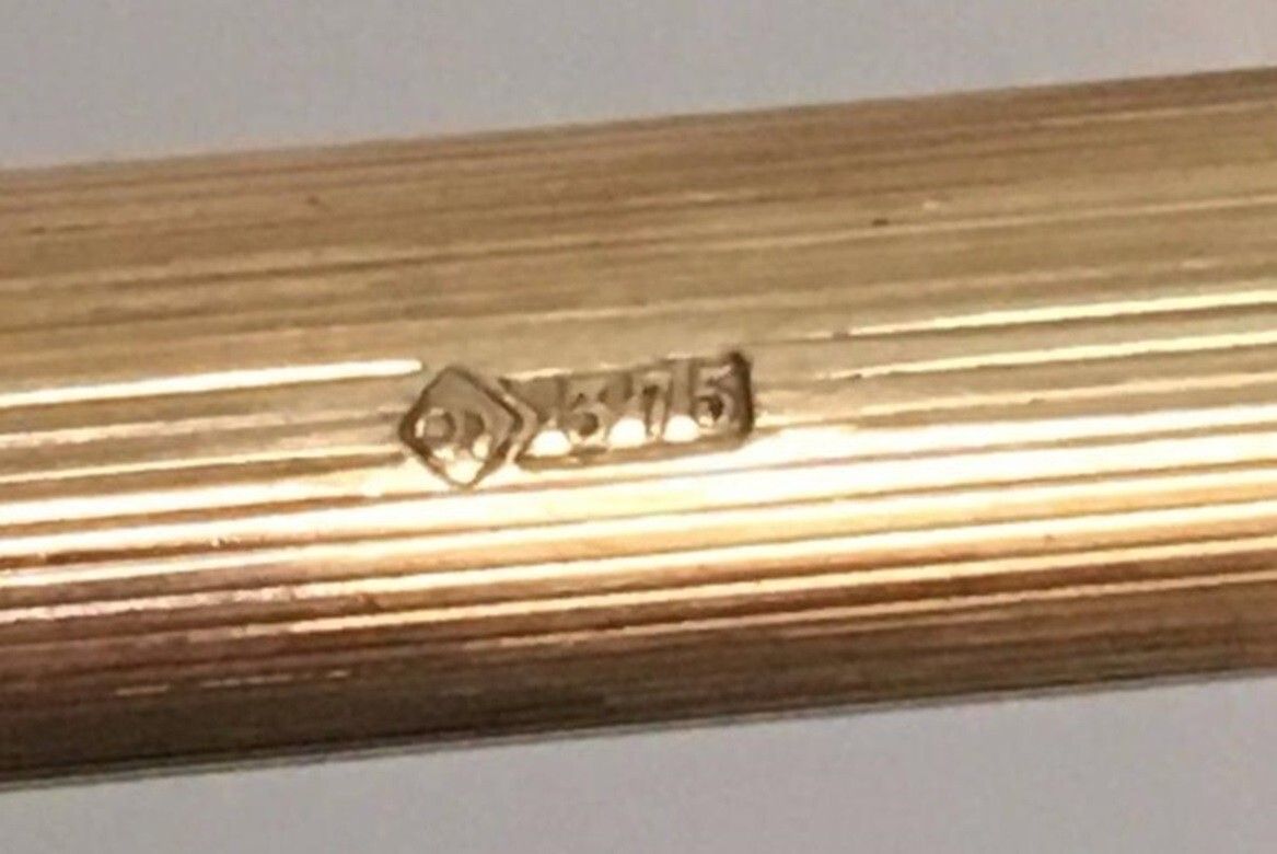 Rare Sampson Mordan & Asprey 9 Carat Gold 18 Hole Gold Tool Telescopic Pencil photo buy