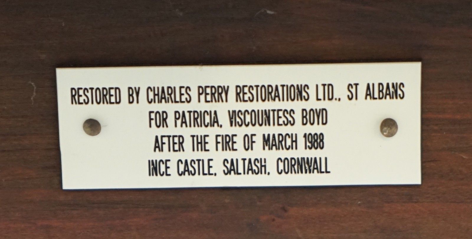 Viscountess Boyd's Ince Castle Rare George III Mahogany Sideboard Chippendale photo for sale