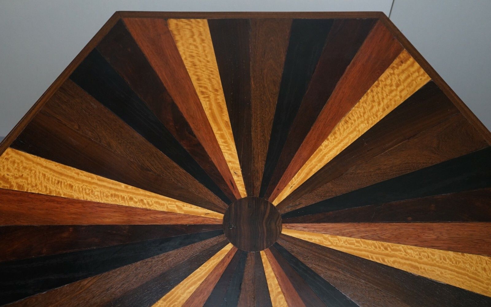 Sublime 19th Century Anglo Indian Specimen Sample Wood Centre Occasional Table photo buy