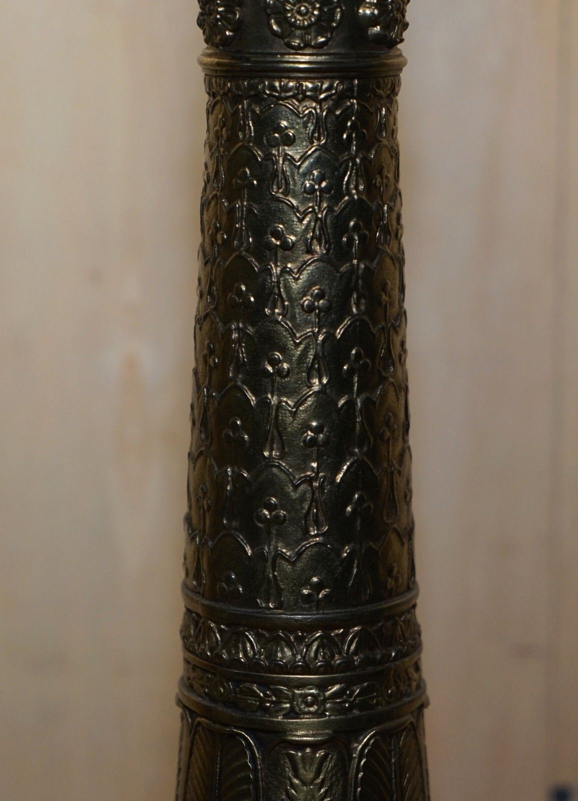 3350.0 Pair Of Huge 105cm Tall Warren Kessler New York 4 Branch Candelabra Table Lamps photo