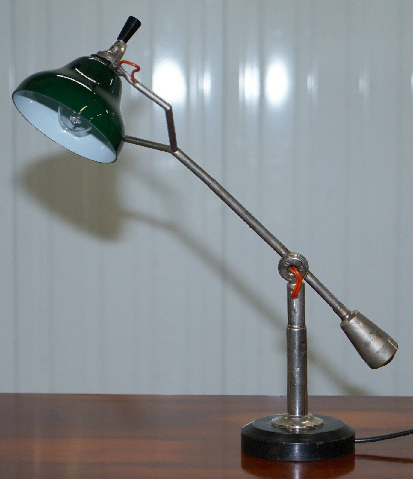 Rare Original Circa 1925 Art Deco Edouard Wilfred Buquet French Articulated Lamp photo Lighting