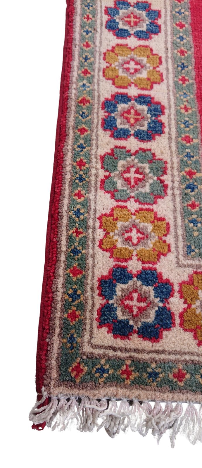 2x3 Colourful Kazak Afghan Traditional Hand Knotted Rug photo for sale