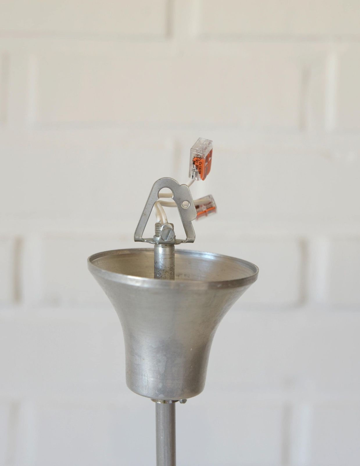 photo for sale Vintage Pendant Light / Hanging Lamp / Chandelier / Mid Century Light Fixture / Retro 1960s Ceiling Light / Hand Blown Glass Lighting