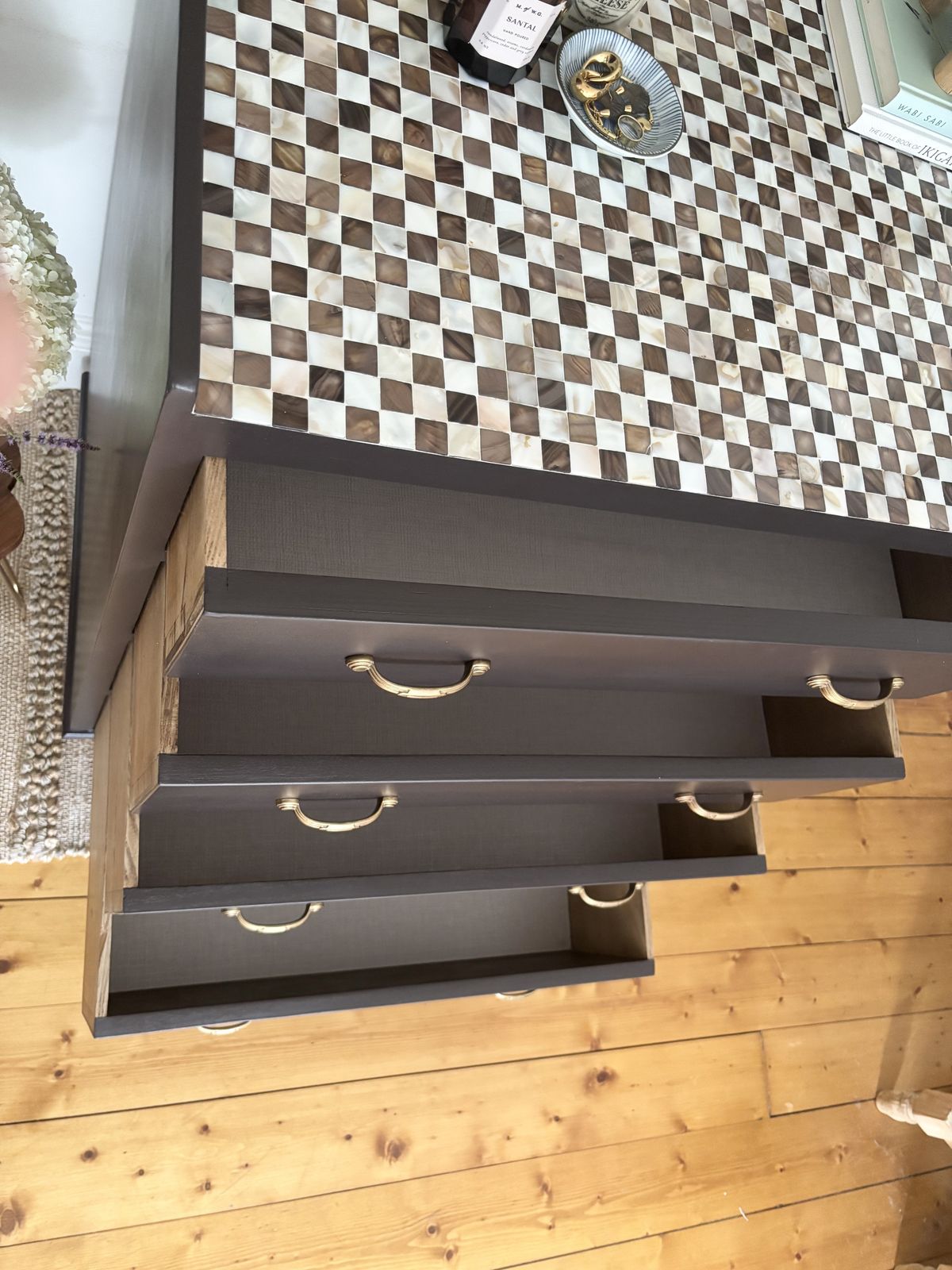 photo for sale Mother Of Pearl Checkered Chest Of Drawers