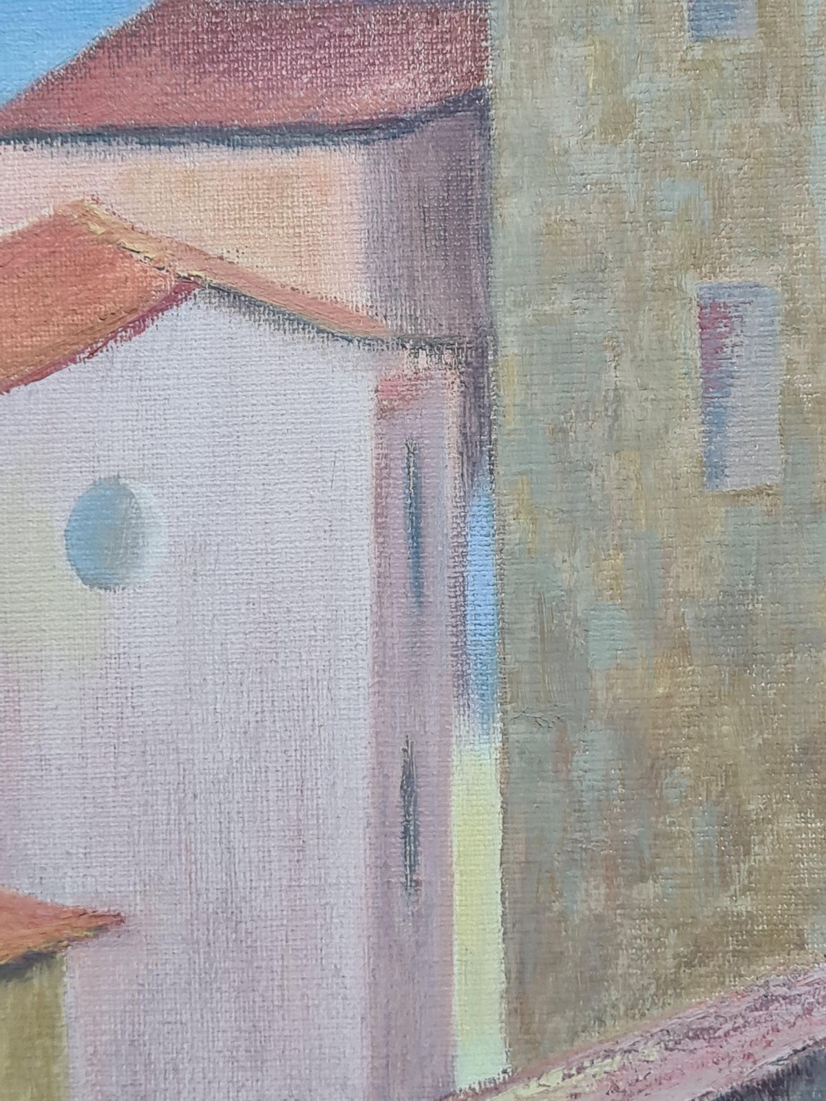 Colourful Modern French Landscape, The Roofs Of St Tropez By Isabelle Pardoe photo buy