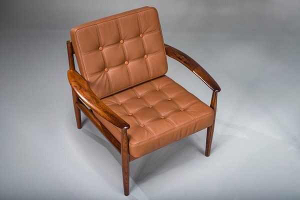 photo for sale Set Of Model 118 Armchairs In Rosewood By Grete Jalk For France & Son, 1960s