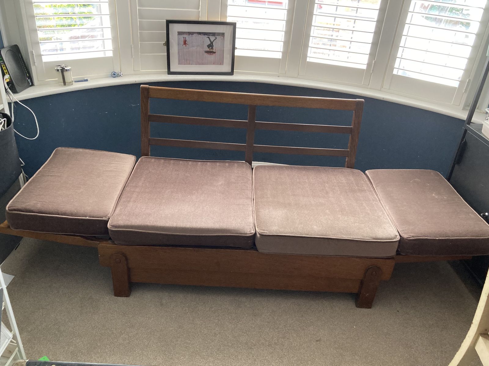 Heal’s Parker Knoll Oak Sofa, 1930s photo furniture