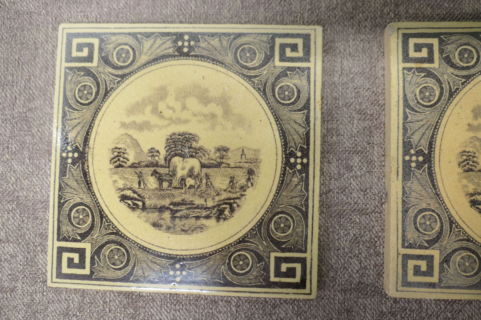 A Collection Of Victorian Ceramic Tiles photo Home Fixtures