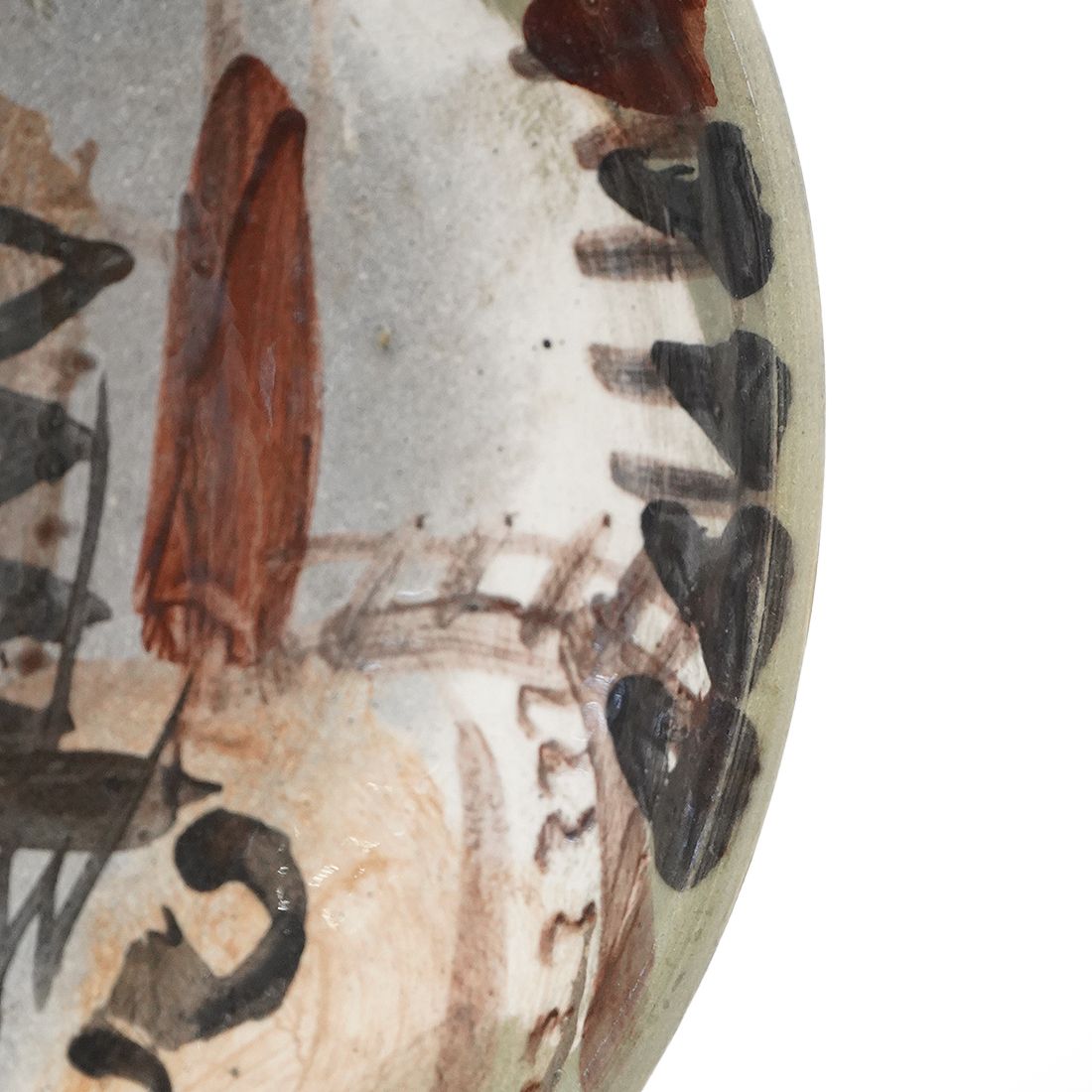 Emanuele Luzzati, “Knight” Ceramic Plate For Pozzo Garitta Of Albisola photo vintage