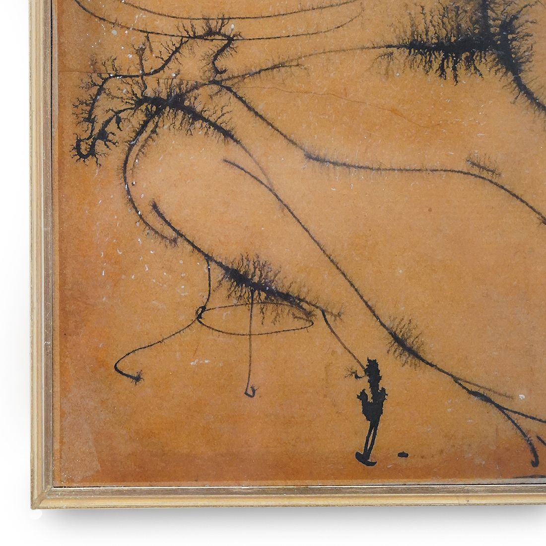 Giovanni Battista De Salvo, Ink On Masonite, 1950s photo vintage