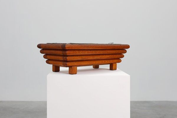 Art Deco Rectangular Planter In Wood, France, 1920 photo 863.0
