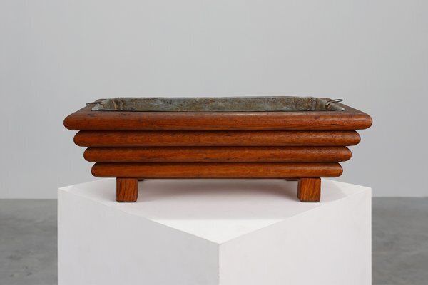 Art Deco Rectangular Planter In Wood, France, 1920 photo buy