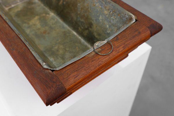 photo for sale Art Deco Rectangular Planter In Wood, France, 1920