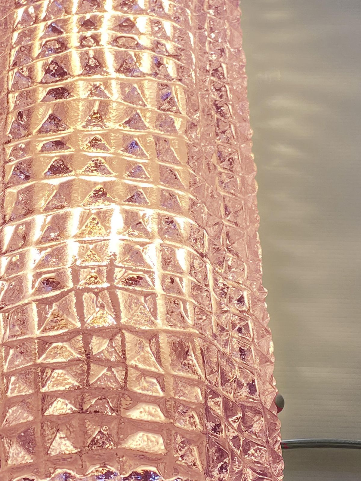 Modern Organic Pink "Cocodrile" Murano Glass Wall Sconces Set Of Two photo for sale