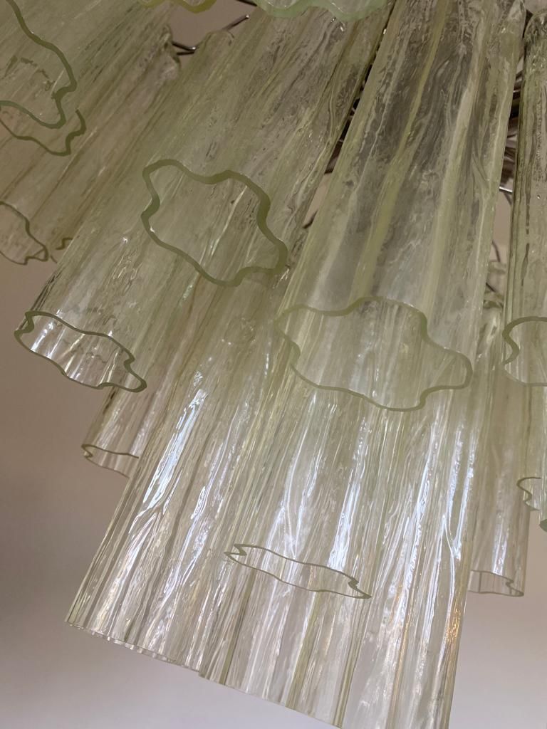 Contemporary Champagne "Tronchi" Murano Glass Chandelier In Venini Style photo 6286.0