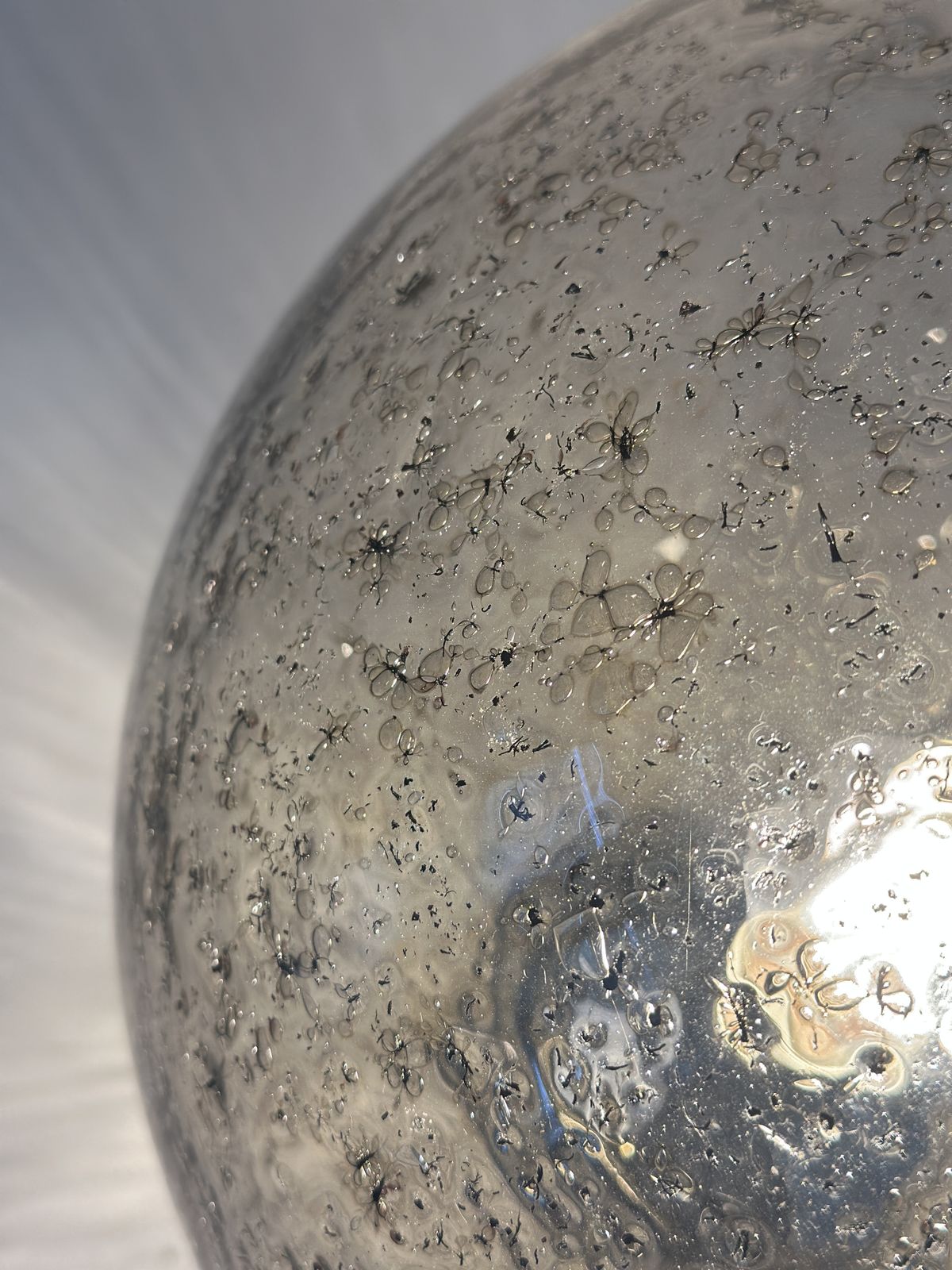 Italian Table Lamp Murano Glass By Simoeng In Clear And Fume' photo Lighting