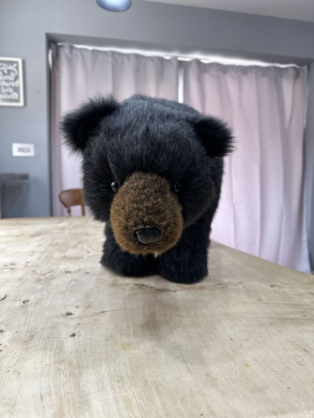 Ditz Designs By The Hen House Inc Black Bear Footrest Made In Norwalk, Oh, USA