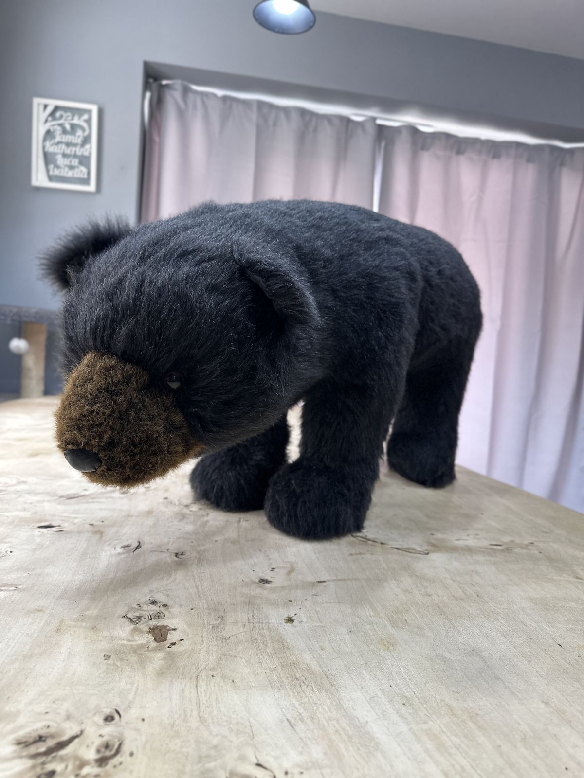 Ditz Designs By The Hen House Inc Black Bear Footrest Made In Norwalk, Oh, USA photo furniture