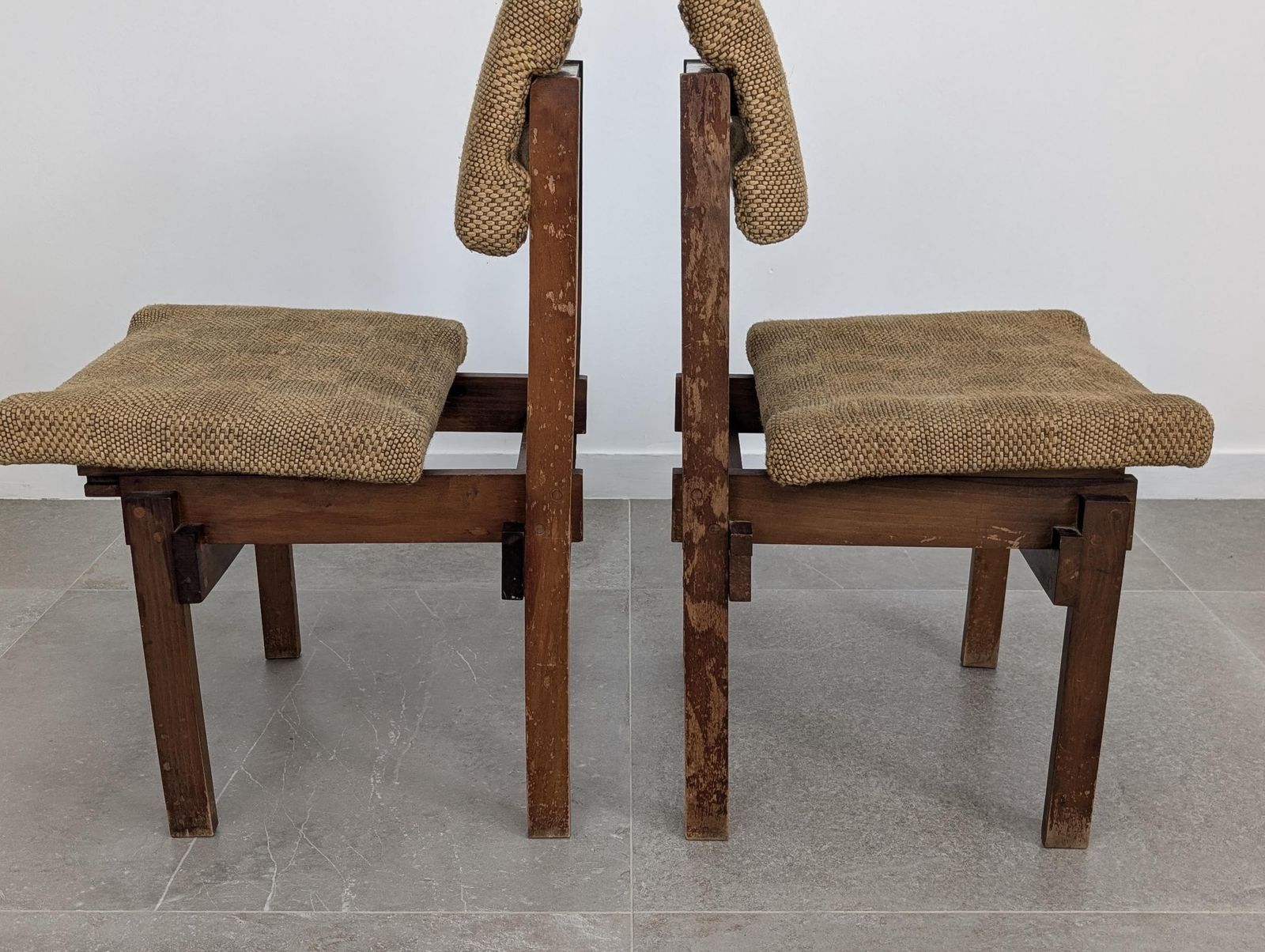 Pair Of Gerrit Rietveld Style Chairs With Adjustable Seat And Back, 1950s photo 1085.0