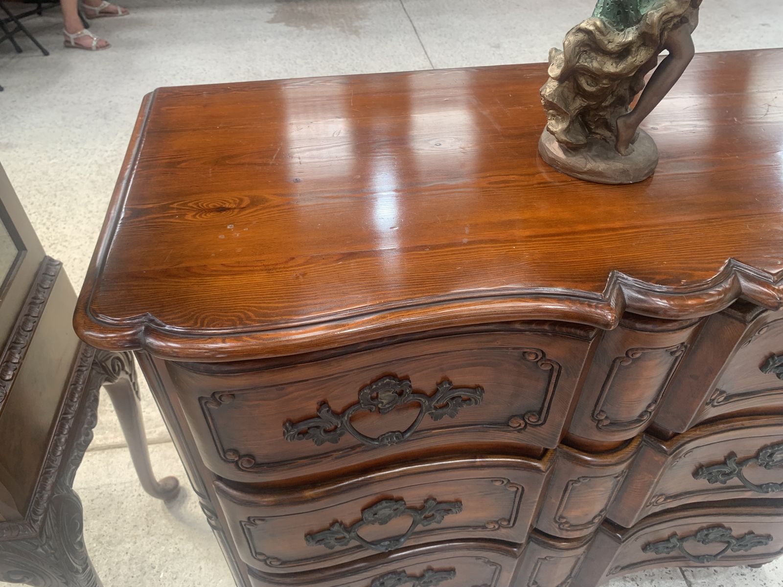 Stunning French Oak Chest Of 3 Drawers photo buy