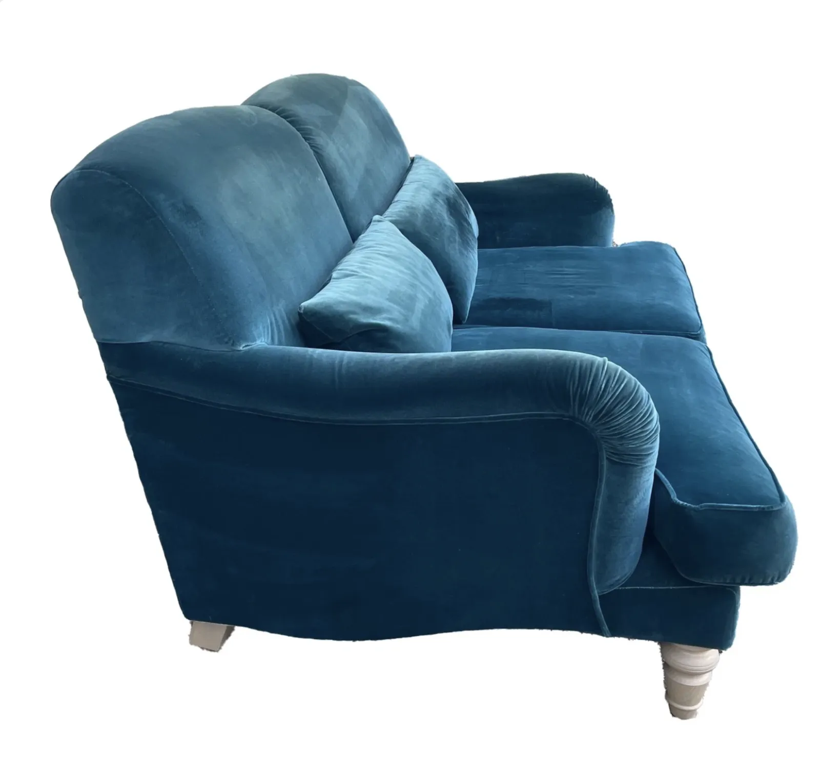 Tetrad Windermere Petit Sofa – Velvet Teal Blue photo Furniture