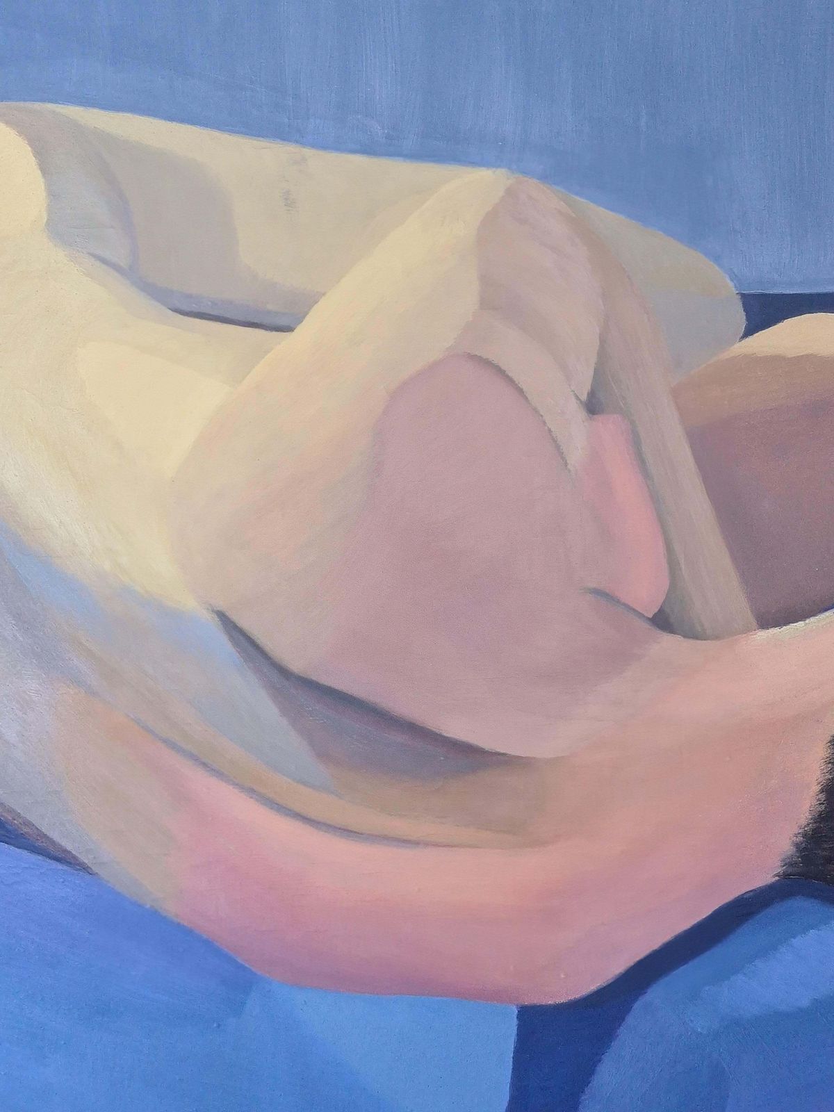 Colourful Large Cubist Nude, Nue Allongée By Isabelle Pardoe photo Art