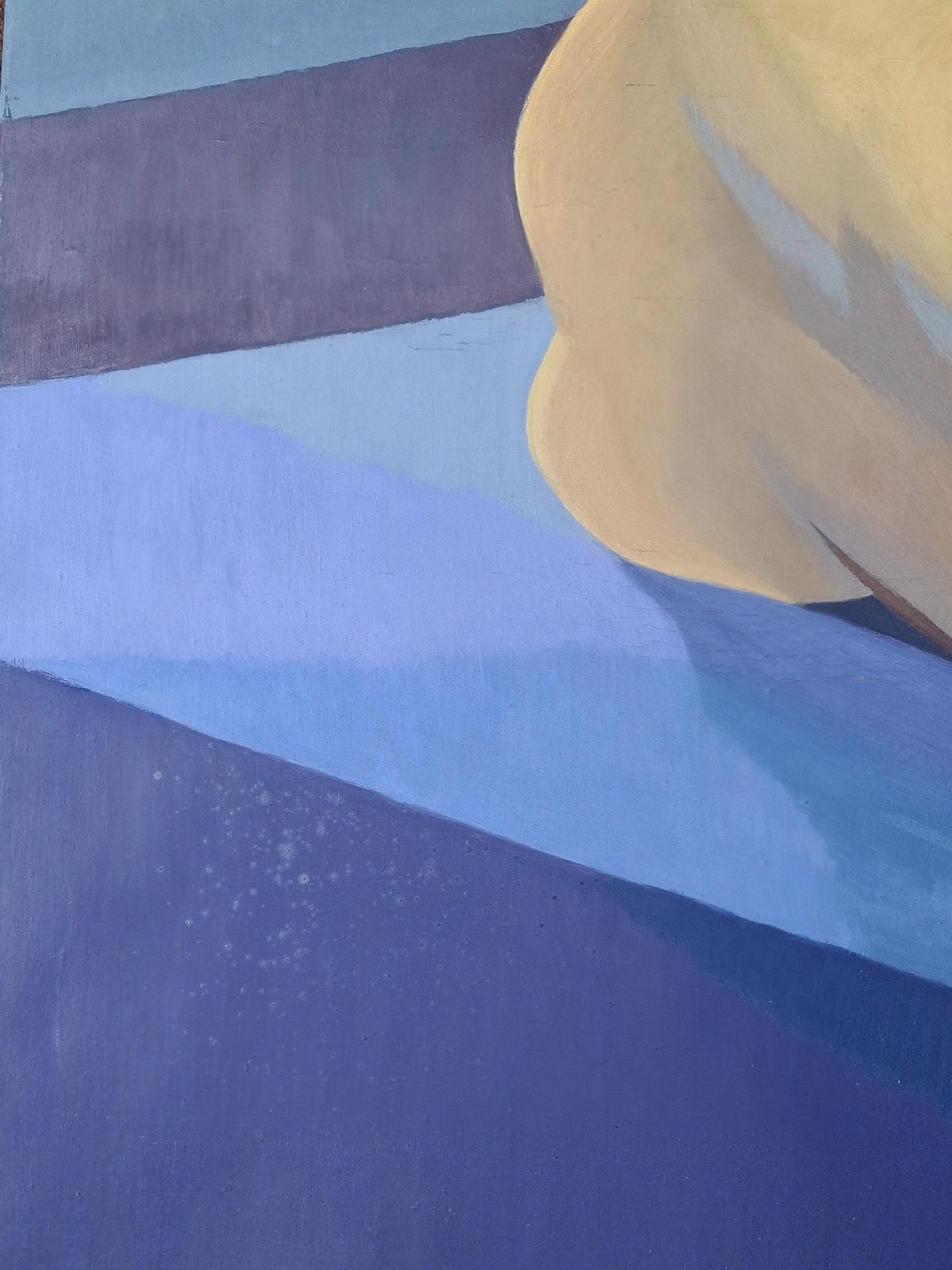 Colourful Large Cubist Nude, Nue Allongée By Isabelle Pardoe photo 1475.0