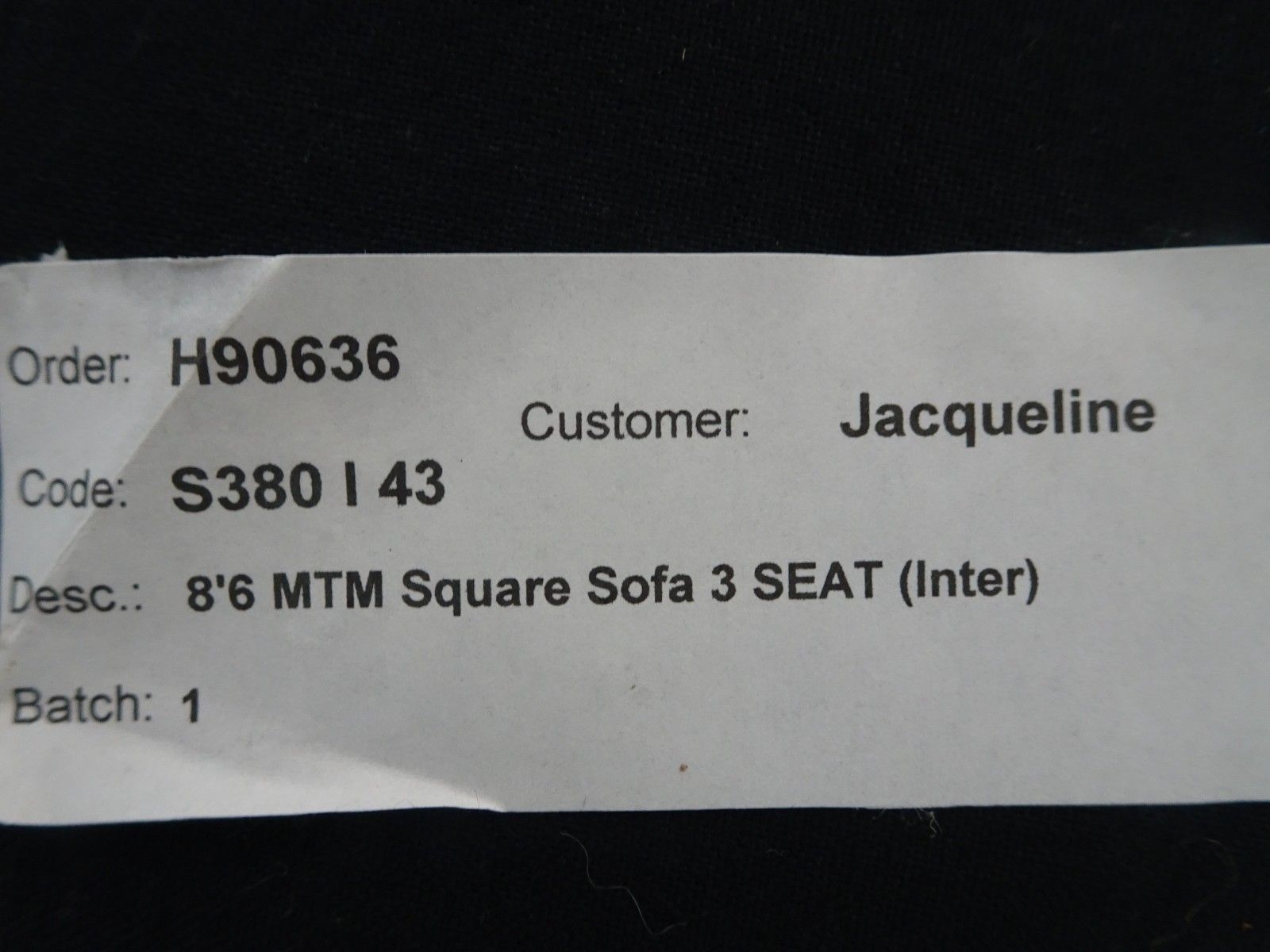 2880.0 George Smith Large Square Arm Sofa In Soft Grey Check In Good Condition photo
