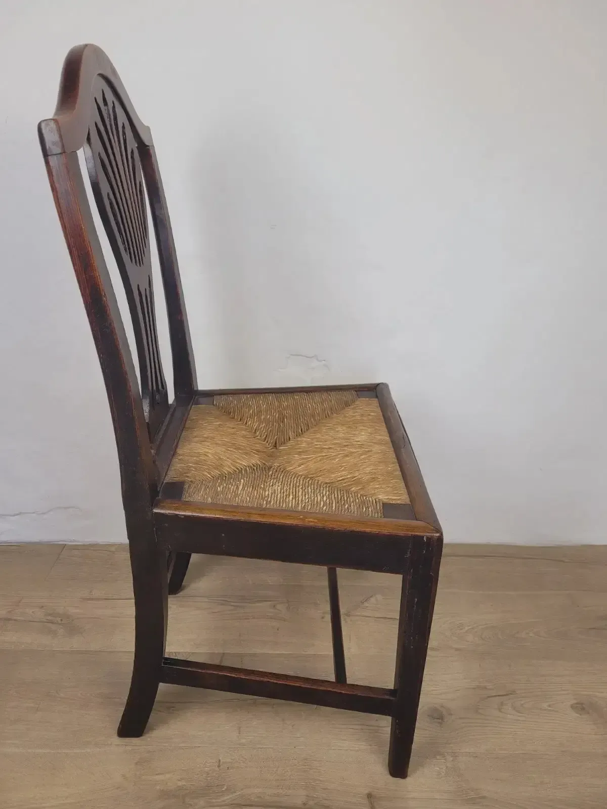 photo buy Country Side Chair Cane Pierced Back Antique 19th Century