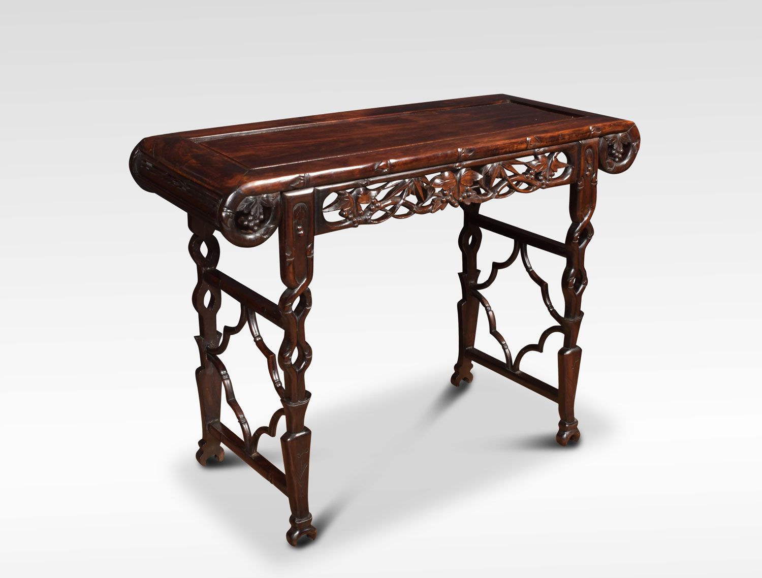Chinese Carved Rosewood Alter Table photo furniture