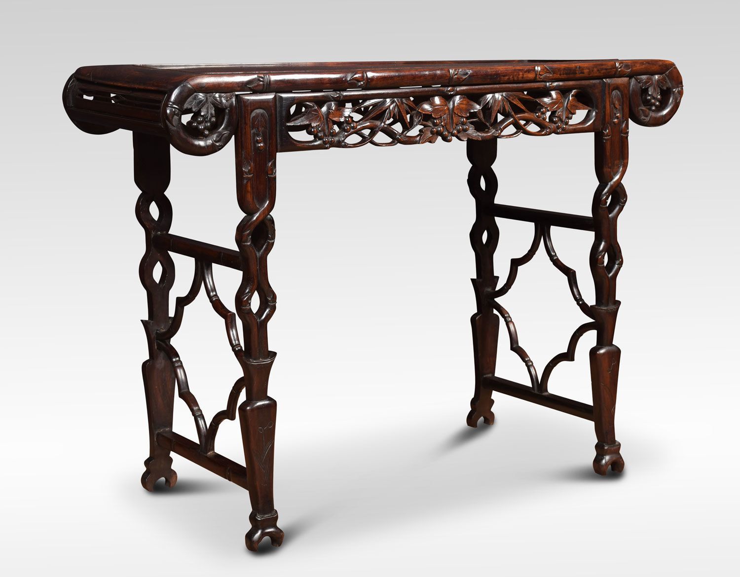 Chinese Carved Rosewood Alter Table photo for sale