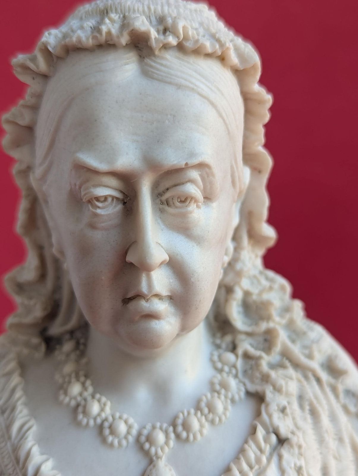 Commemorative Parian Bust Of Queen Victoria, Gorgeous Antique Sculpture photo for sale