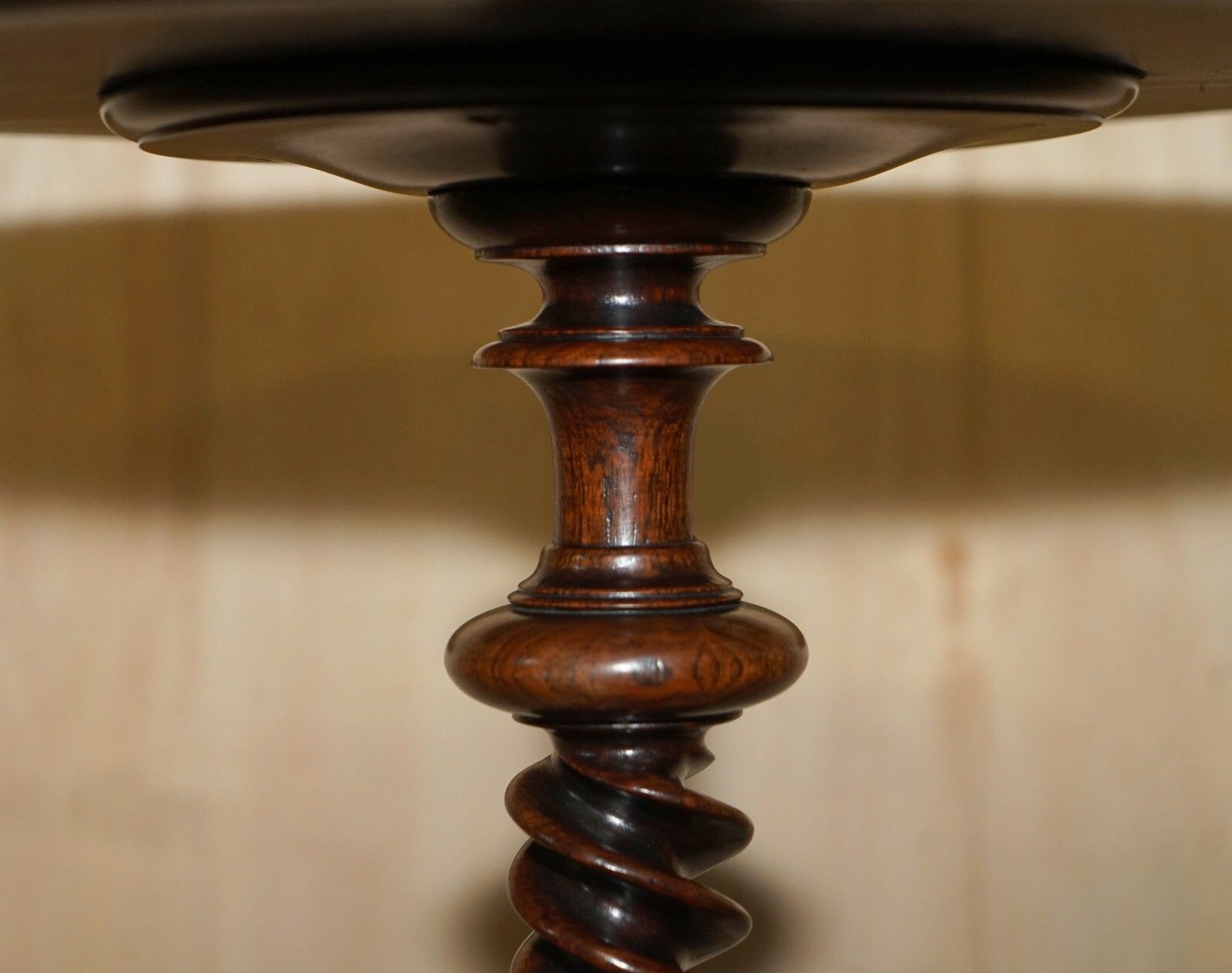 Exquisite Antique George III Circa 1800 Rosewood Side Table With Spiral Column photo Furniture