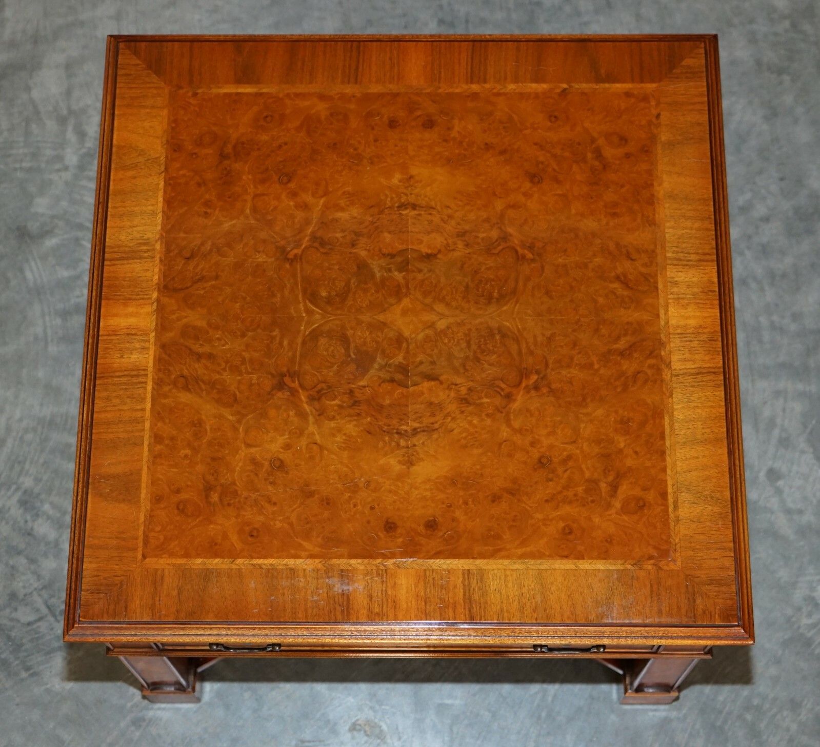 Lovely Pair Of Burr Walnut Brights Of Nettlebed Large Side End Lamp Wine Tables photo Furniture