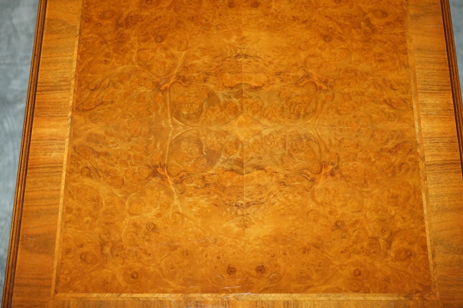 Lovely Pair Of Burr Walnut Brights Of Nettlebed Large Side End Lamp Wine Tables photo vinterior