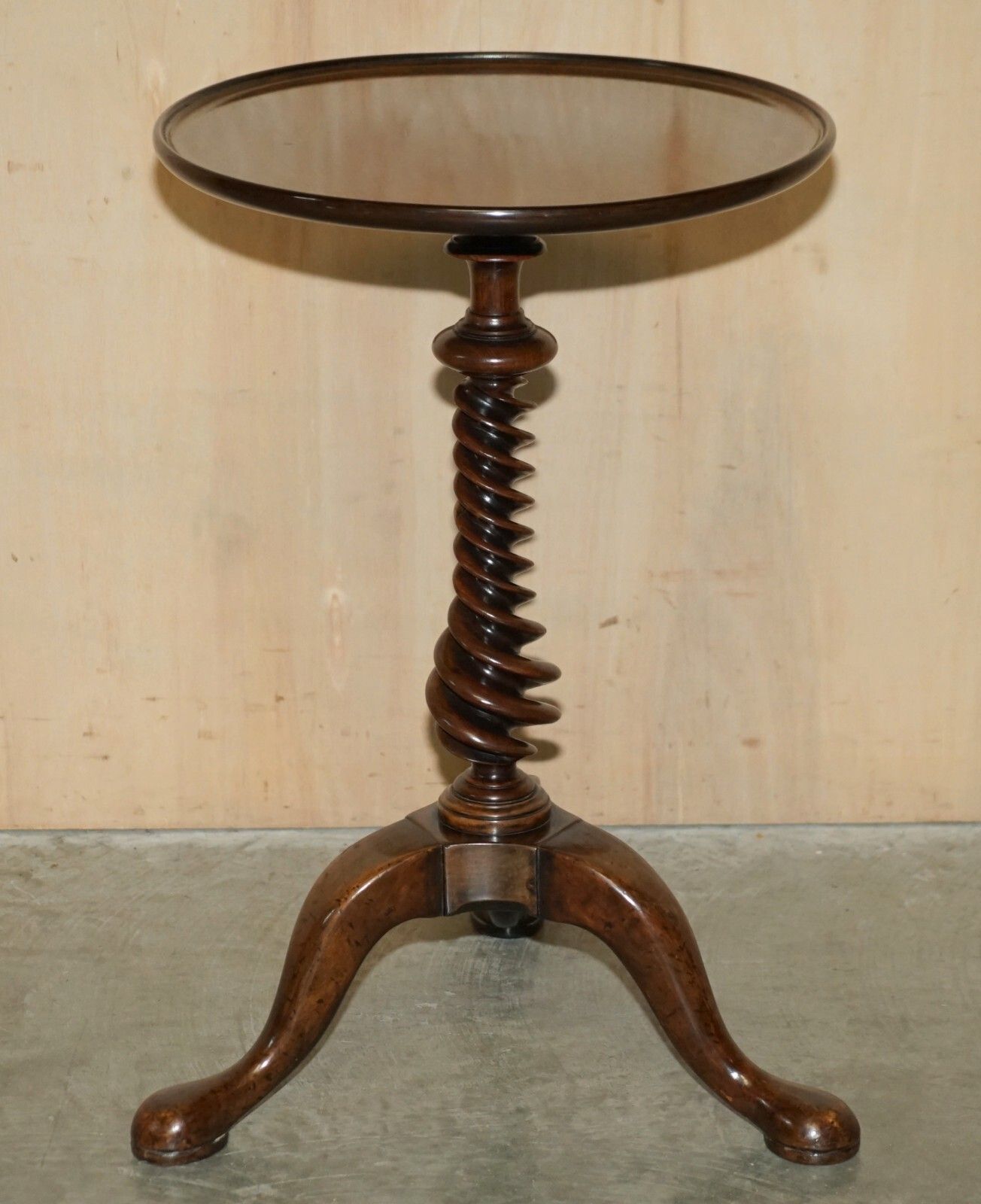 photo buy Exquisite Antique George III Circa 1800 Rosewood Side Table With Spiral Column