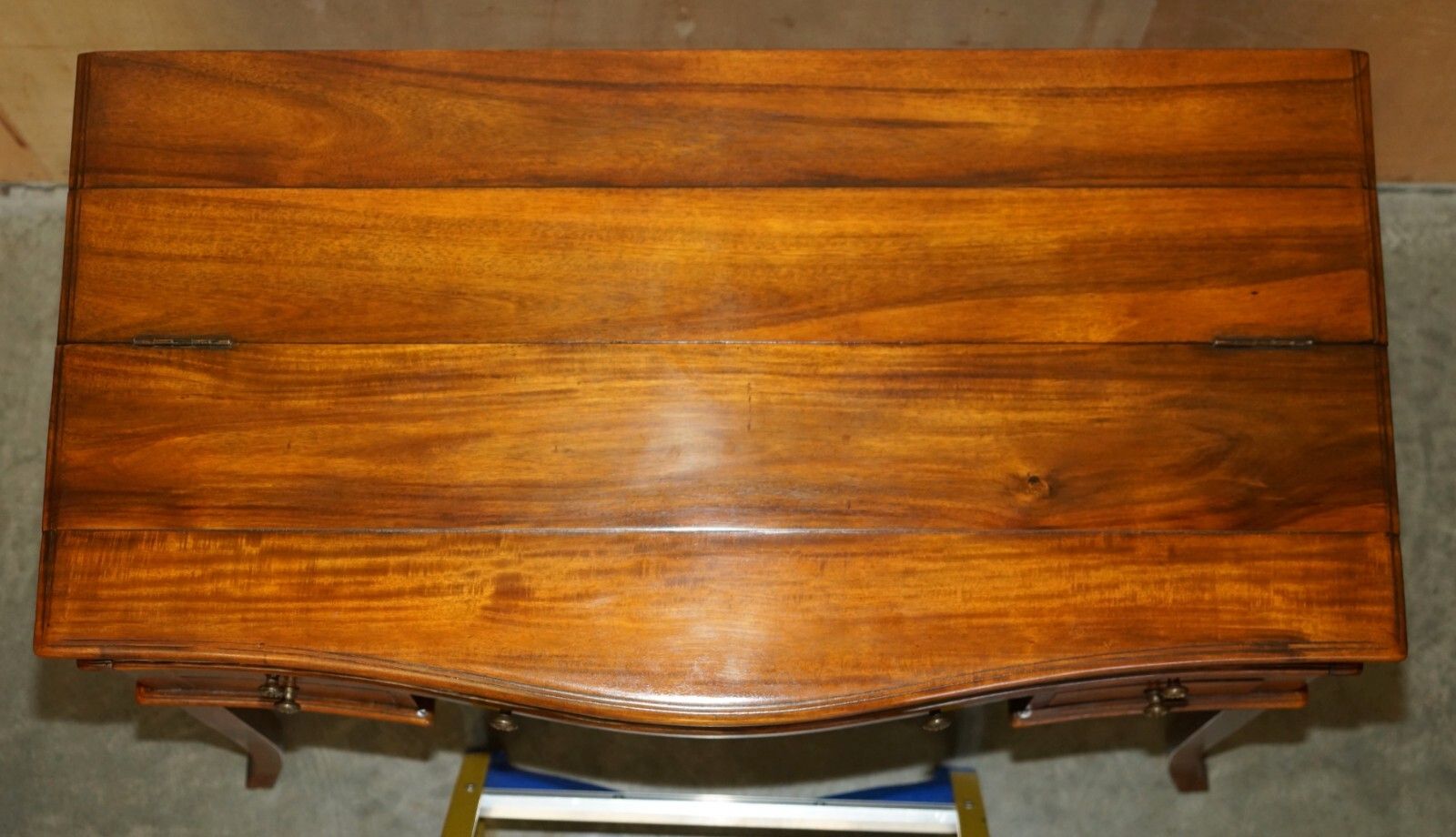 Theodore Alexander Secretaire Desk & Gothic Revival Windsor Brown Leather Chair photo 2950.0