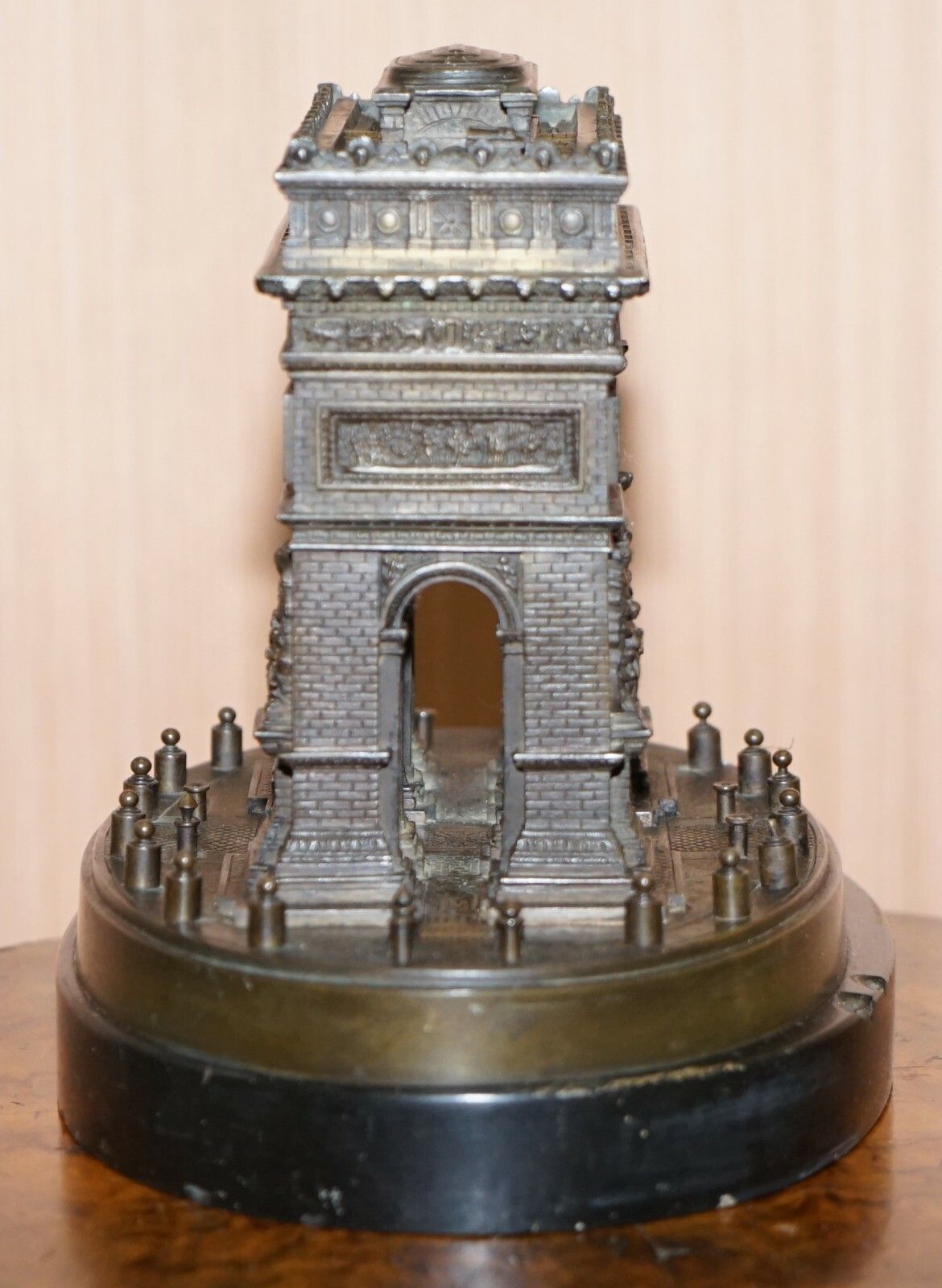 photo for sale Rare 19th Century Leblanc Freres Grand Tour Bronze Statue Of The Arc De Triomph