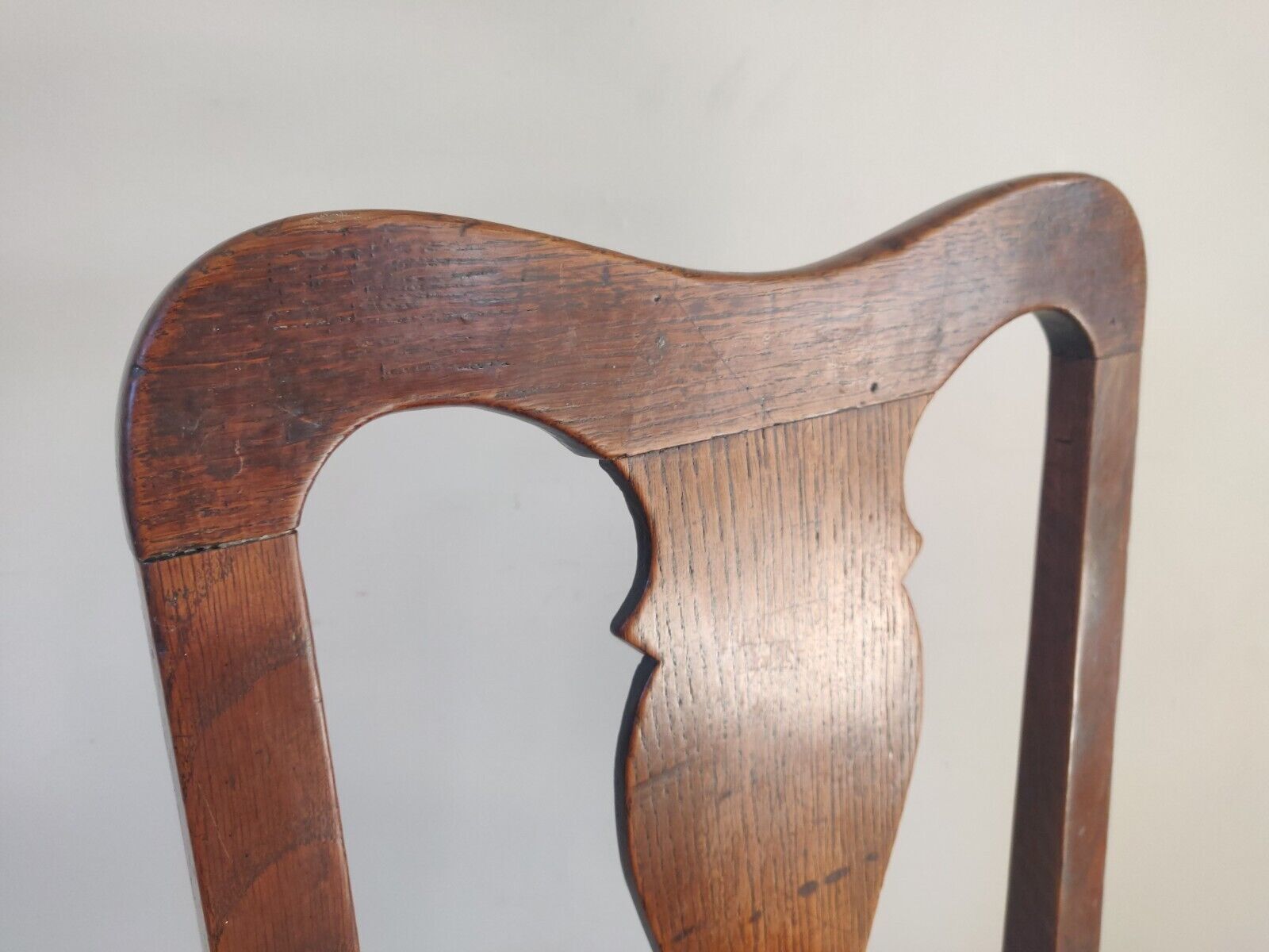 Hall Chair Oak Country 1900s Splatback Farmhouse Antique Postage Available photo buy