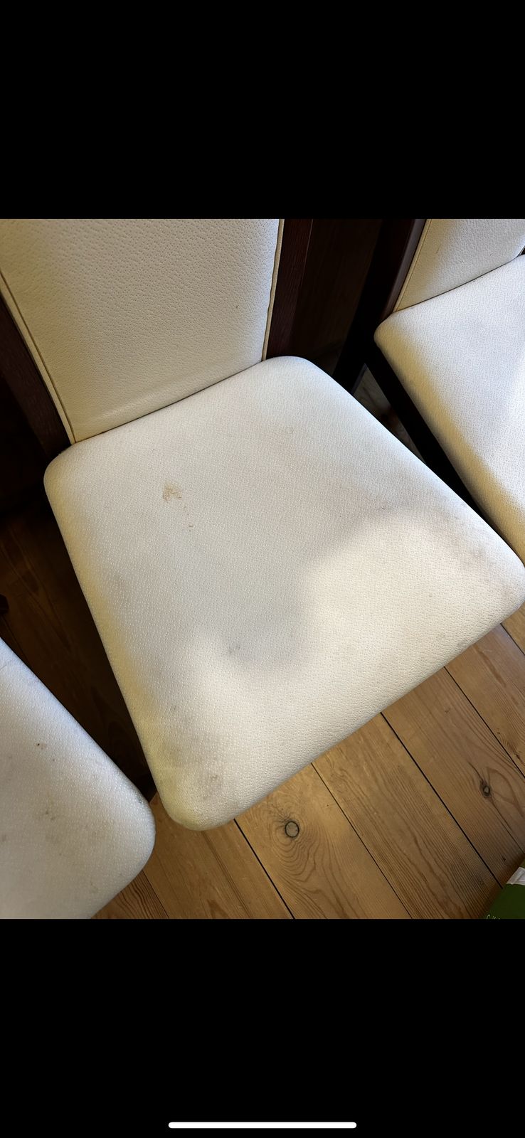 Vintage Skovby Sm64 Cream Upholstered Rosewood Dining Chairs photo for sale