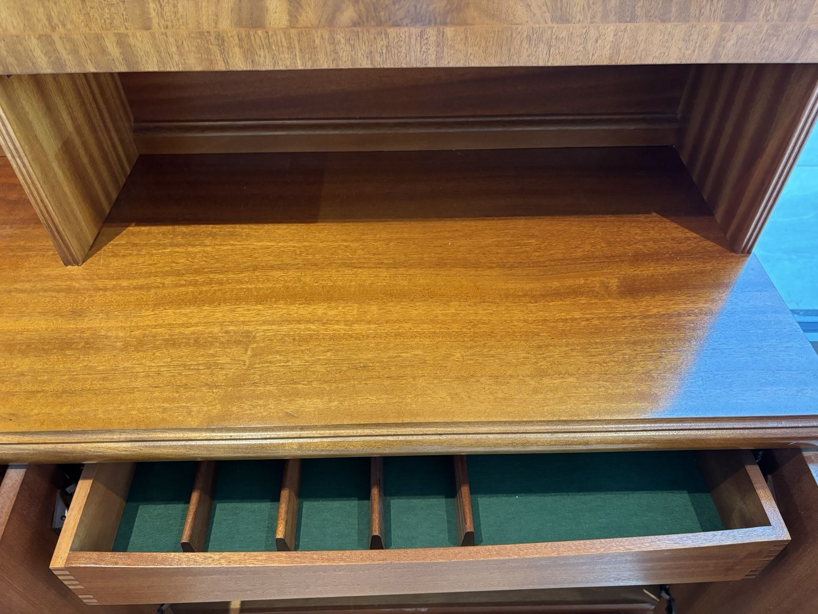 Meredew Display Cabinet With Shelving, Bureau & Drawers, Teak, Vintage Meredew photo buy