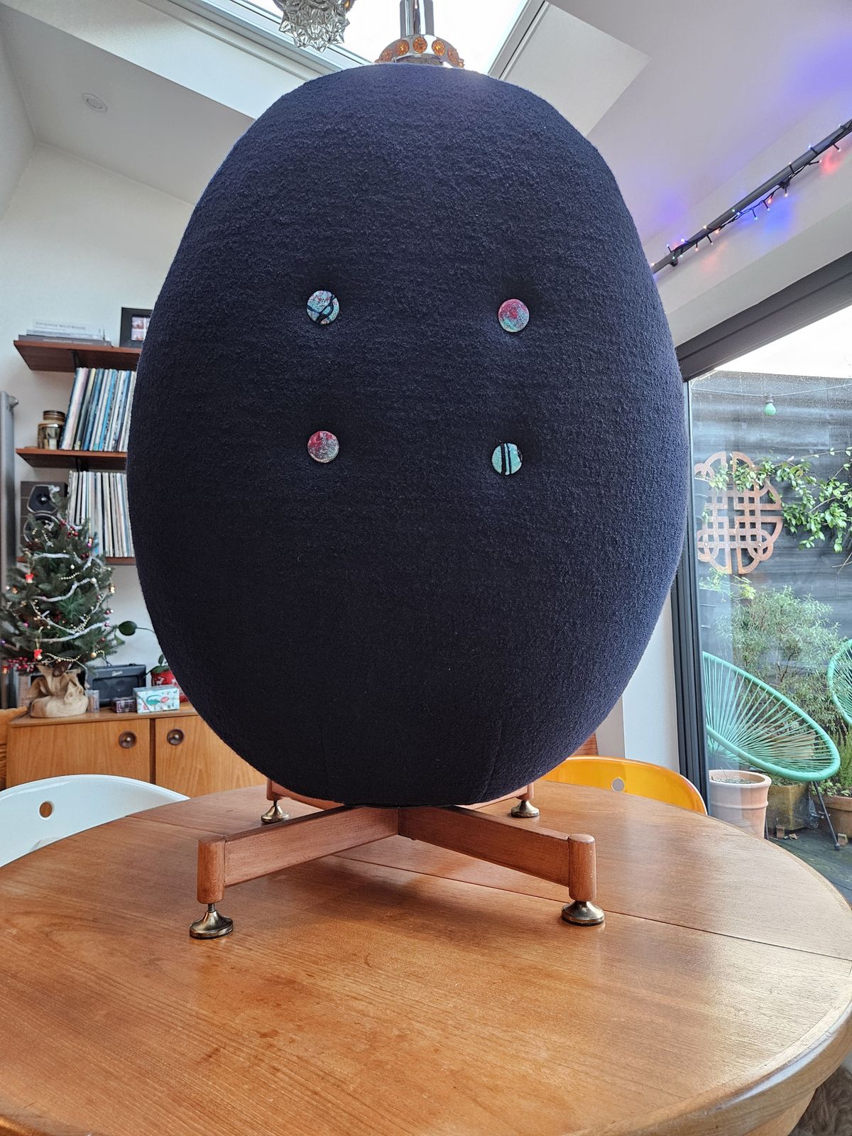 Vintage Mid Century Chair. Greaves And Thomas Egg Chair Newly Reupholstered. photo for sale