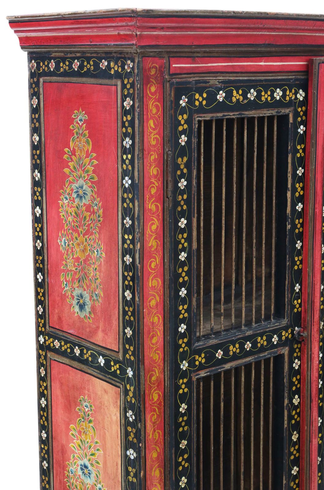 Antique 19th Century Painted Housekeeper’s Larder Cupboard – Fine Quality Storage Furniture photo 3495.0