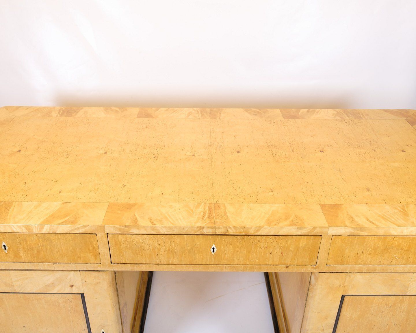 Antique Desk – Birch Wood & Intarsia – 1840s photo furniture