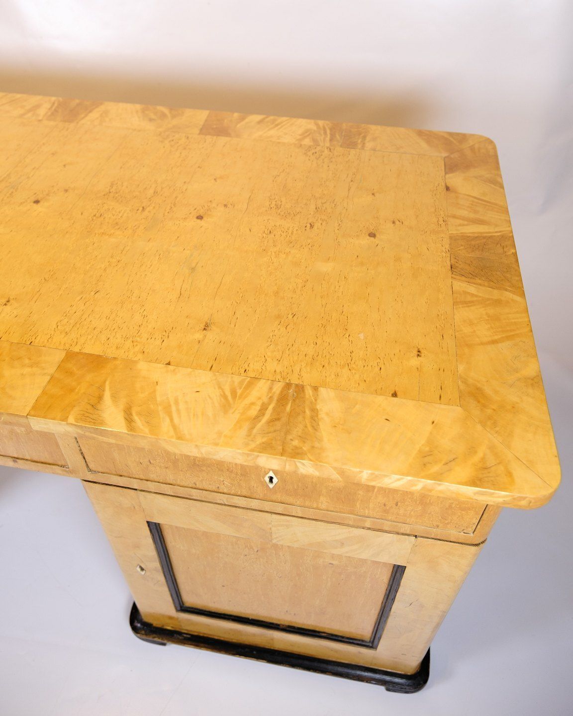 Antique Desk – Birch Wood & Intarsia – 1840s photo buy