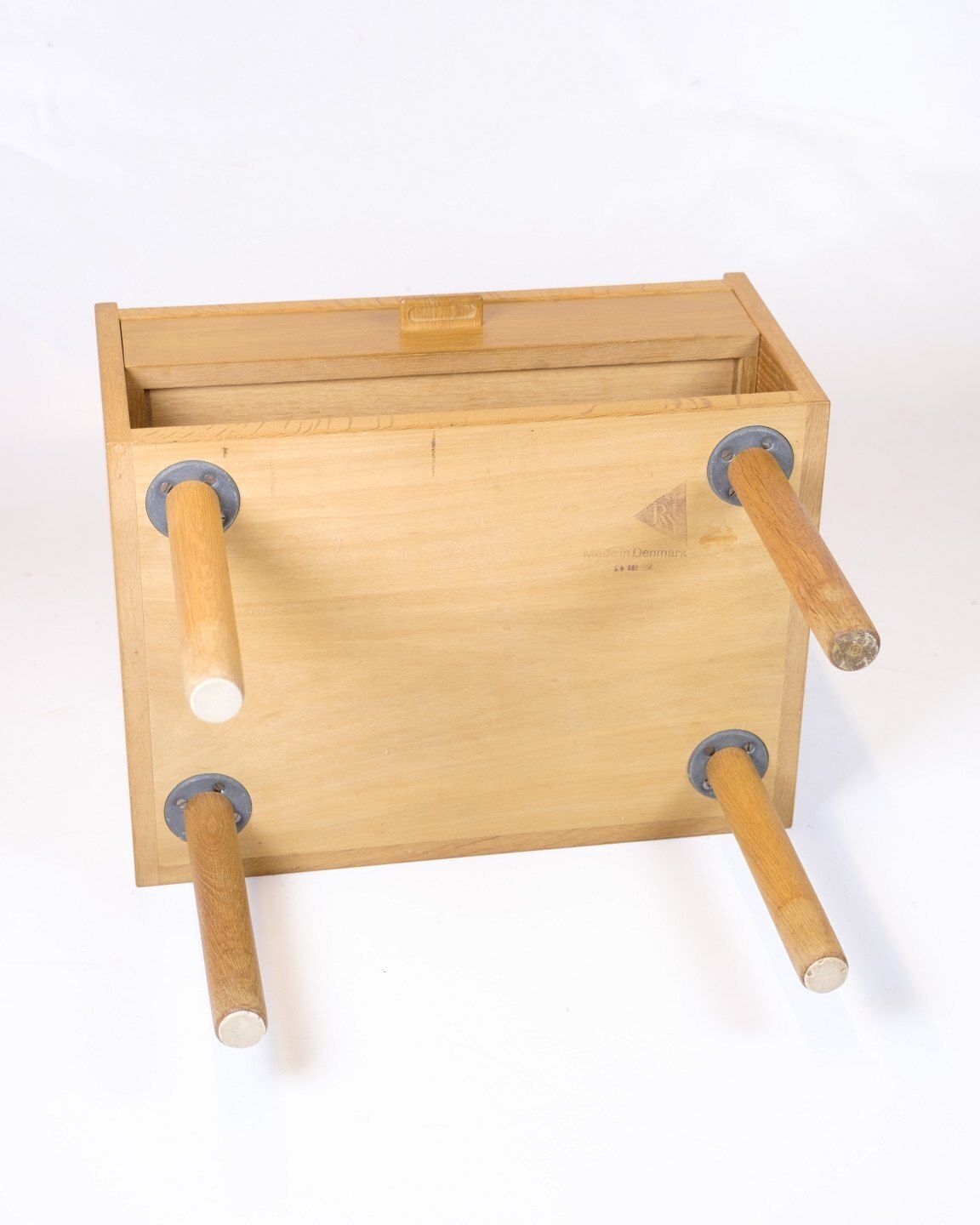 Bedside Table / Nightstand   Hans J. Wegner   Ry Furniture Factory   Oak   1960 photo vintage